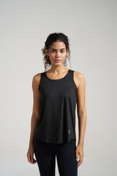 Munns & Mars Box-Pleat Tank Top - Black